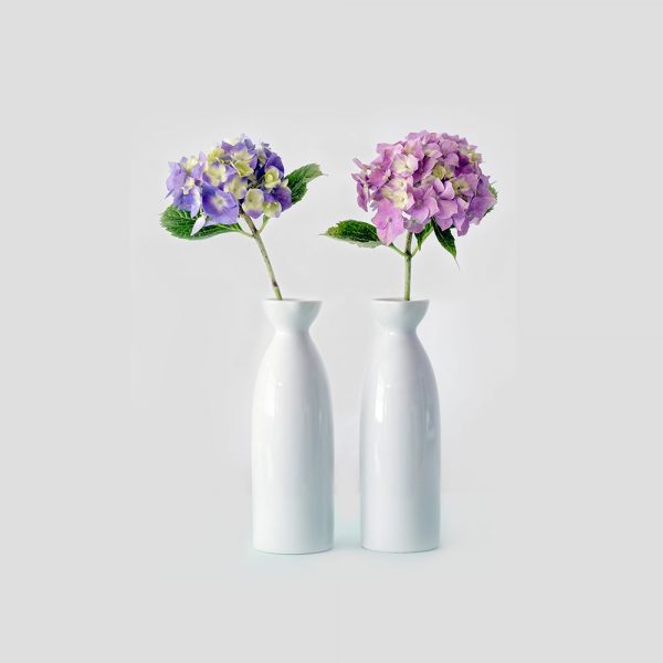 Beautiful white vases