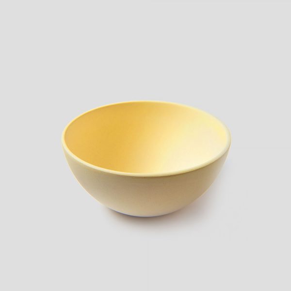 Big yellow designer fruit bowl