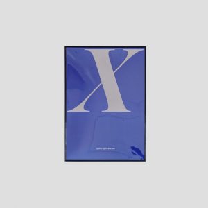 X blue poster